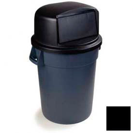 Carlisle Bronco Round Waste Container Dome Lid With Hinged Door For 32 Gallon Black - 34103403 34103403