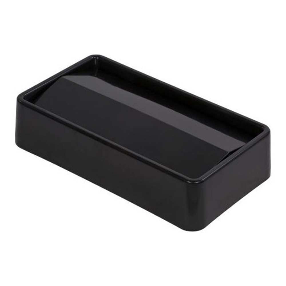 Carlisle TrimLine Trash Can Flip Lid, 3inH x 20inW x 11inD, Black MPN:34202403