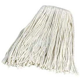 Carlisle Flo-Pac #24 4-Ply Rayon Large Cut-End Mop 1 in. Headband White - 369074B00 369074B00 - Pkg Qty 12