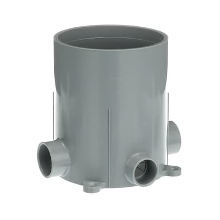 Electrical Box, 90 cu in, Floor Box Type, PVC, Round Shape MPN:E971FB