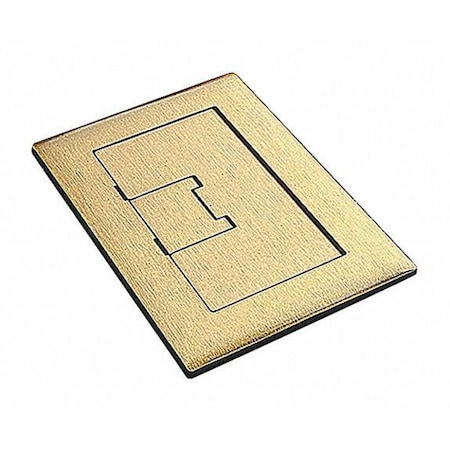 Box Cover, Floor Box Type, 1 Gang, Brass MPN:E9761BR