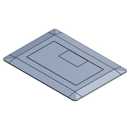 Box Cover, Floor Box Type, 1 Gang, Non-Metallic MPN:E9761S