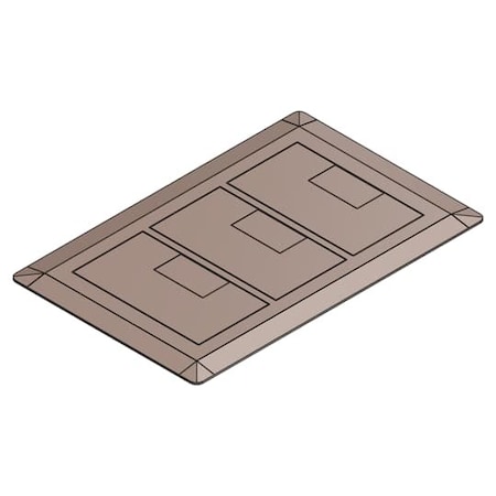 Box Cover, Floor Box Type, 3 Gang, Non-Metallic MPN:E9763C