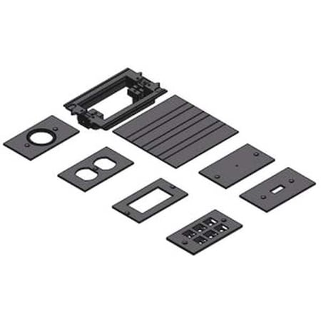 Floor Box Adapter Kit, 1 Gang, PVC, Rectangular Box Type MPN:E976AK2