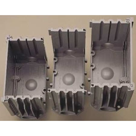 Electrical Box, 97.4 cu in, Floor Box Type, 1 Gang, PVC, Rectangular Shape MPN:E976RFB