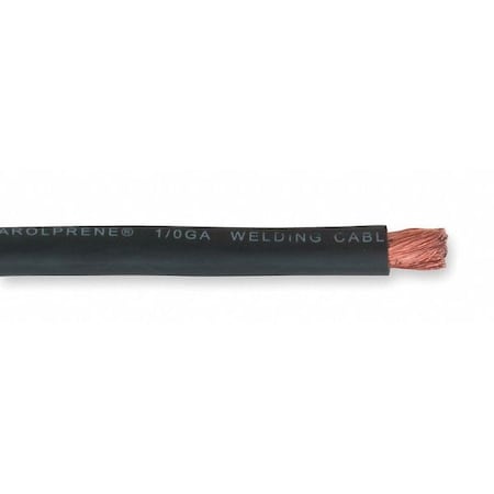 Welding Cable, EPDM, 2AWG, 600V, Black, 100ft MPN:01776.82.01