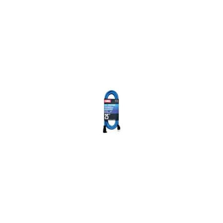 SJEOOW Extension Cord, 14 AWG, Outdoor, 14/3, 1 Outlets, Blue, 25 ft MPN:03660.63.07