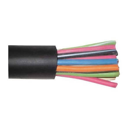 Portable Cord, SOOW, 16 AWG, 14 C, Black, EPDM Rubber, Stranded, 600V, Indoor/Outdoor, 250 ft MPN:09614.35.01