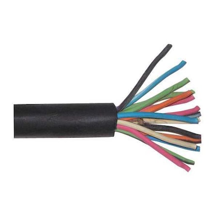 Portable Cord, SOOW, 16 AWG, 16 C, Black, EPDM Rubber, Stranded, 600V, Indoor/Outdoor, 250 ft MPN:09616.35.01