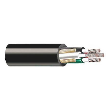 Portable Cord, SOOW, 8 AWG, 4 C, Black, EPDM Rubber, Stranded, 600V, Indoor/Outdoor, 250 ft MPN:16064.35.01