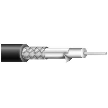 Coaxial Cable, RG-6/U, 75 Ohms, Black MPN:C5889.31.01