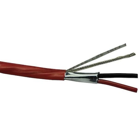 Communication Cable, 2 C, Red, FEP, 100 ft. MPN:C8101