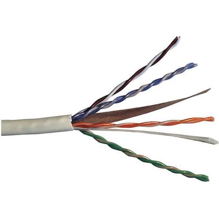 Data Cable, Cat 6, 24 AWG, 1000ft, White MPN:CP6.30.02