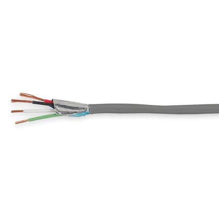 Comm Cable, Shielded, Riser, 18/4, 500 Ft. MPN:E2034S.18.10