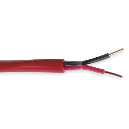 Fire Alarm Cable, 2 C, Red, PVC, 1000 ft. MPN:E2502S.41.03