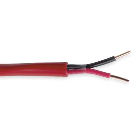 Fire Alarm Cable, 2 C, Red, PVC, 1000 ft. MPN:E3532S.41.03