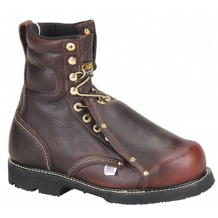 Men's 8-Inch Work Boot, 16 D, Steel Toe, 8 in H, Briar Brown, 505 MPN:505