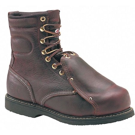 Men's Met Guard Heavy Duty Work Boot, 6 1/2 EE, Steel Toe, 8 in H, Brown, 505 MPN:505 SZ: 6.5EE