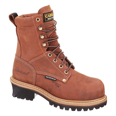 Women's Logger Boot, 6 1/2, Composite Toe, 8 in H, Brown, CA1435 MPN:CA1435