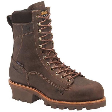 Men's Logger Boot, 11 1/2, Composite Toe, 8 in H, Brown, CA7521 MPN:CA7521