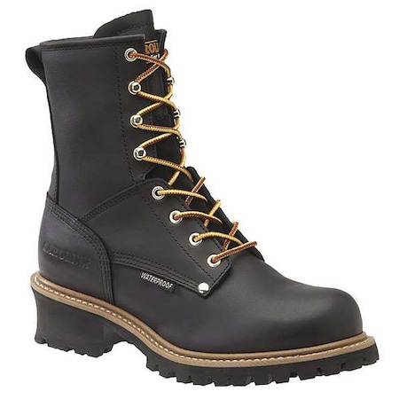 CA8823, Men's Logger Boot, 8 2E, Leather, 8 in Height, Black MPN:CA8823