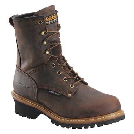 Men's Logger Boot, 15 EE, Steel Toe, 8 in H, Brown, CA9821 MPN:CA9821