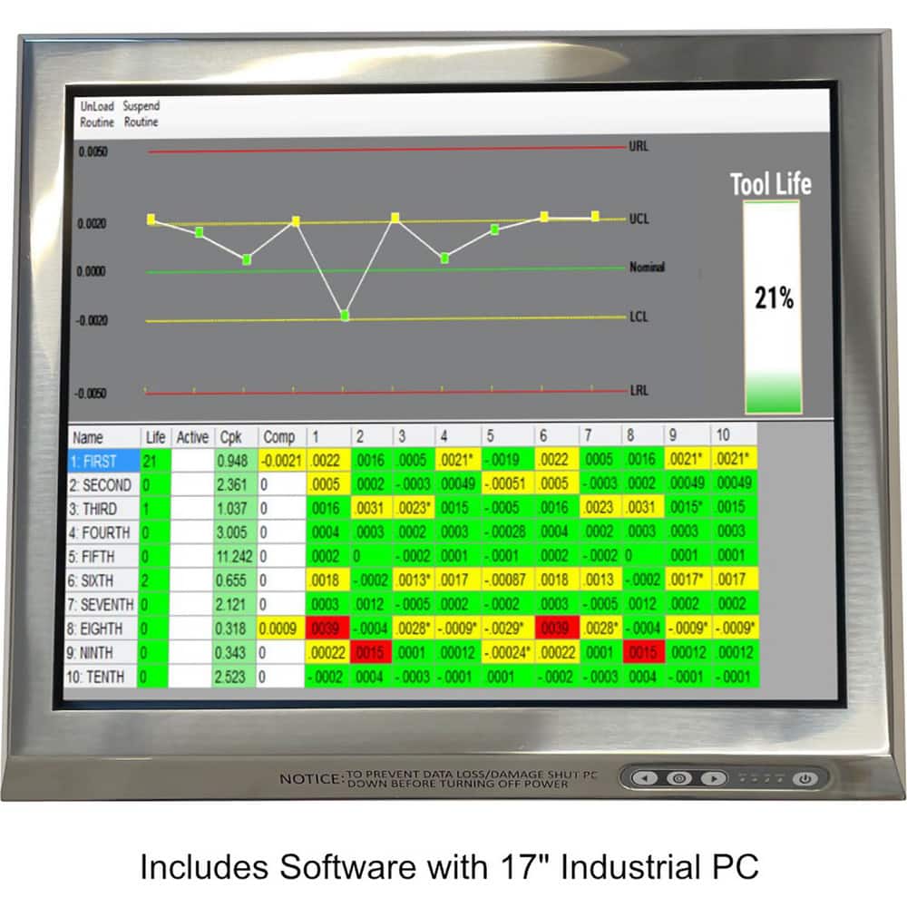 CNC Software & Interface Equipment, Type: Automated Tool Wear Compensation Software, For Use With: CNC Machines & Controls MPN:AUTOAPP-PC17
