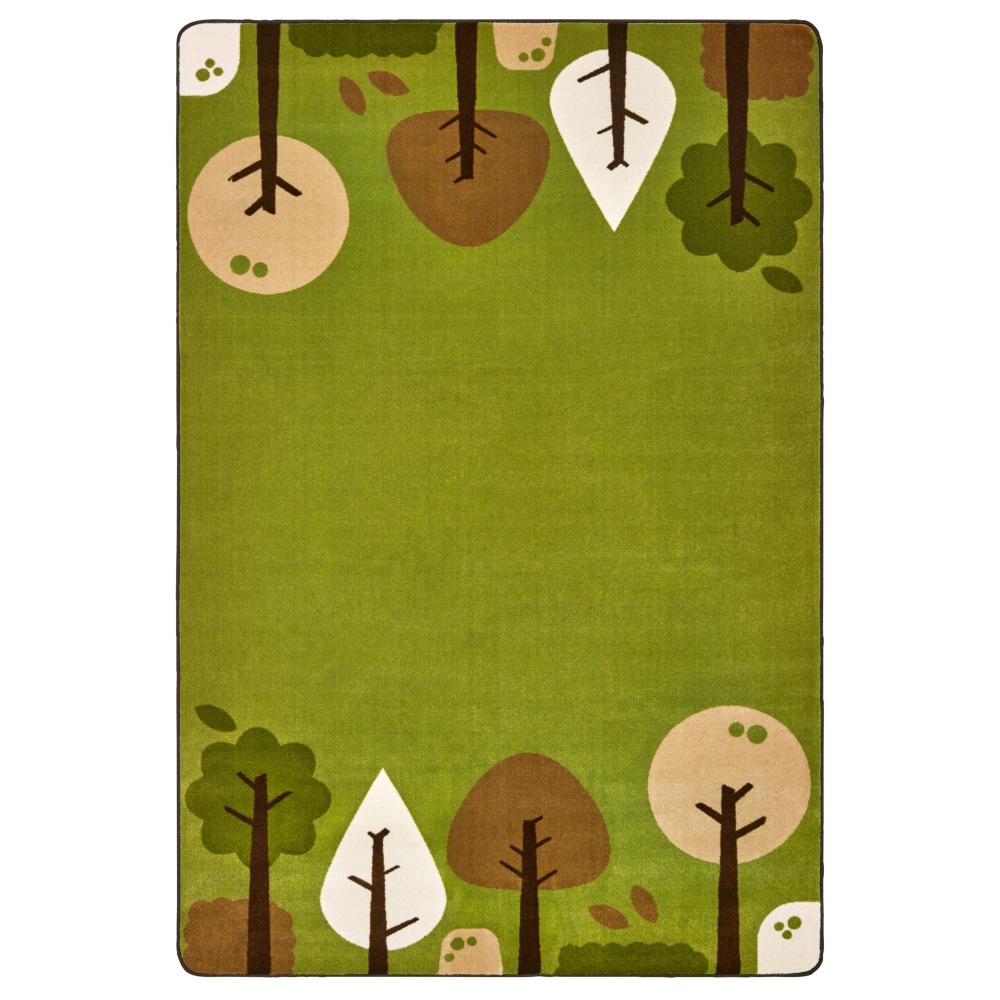 Carpets For Kids KIDSoft Tranquil Trees Decorative Rug, 4ft x 6ft, Green MPN:33754