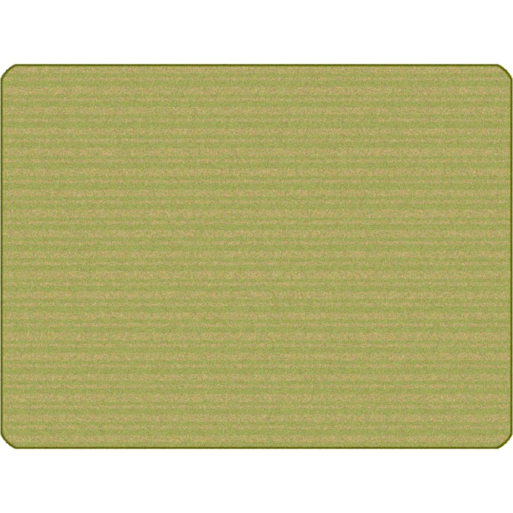 Carpets for Kids KIDSoft Subtle Stripes Solid Tonal Rug, 6ftx9ft, Green/Tan MPN:35756