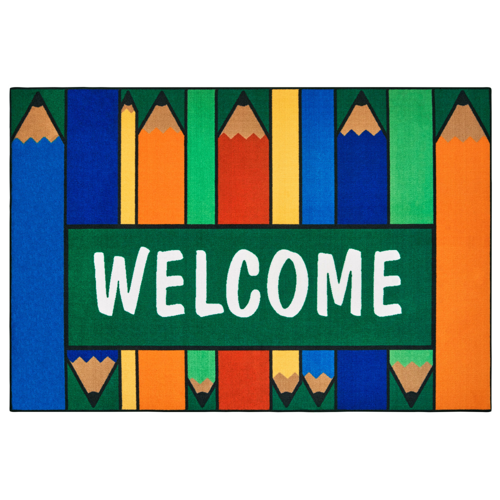 Carpets for Kids KID$Value Rugs Colorful Pencils Rug, 3ft x 4 1/2ft, Blue MPN:36.36