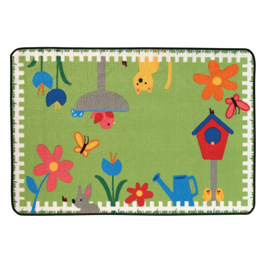 Carpets for Kids KID$Value Rugs Garden Time Rug, 3ft x 4 1/2ft, Green MPN:36.67