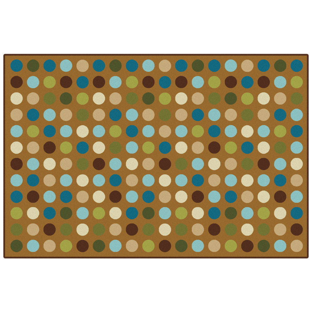 Carpets for Kids KID$Value Rugs Microdots Decorative Rug, 3ft x 4ft6in, Brown MPN:37.53
