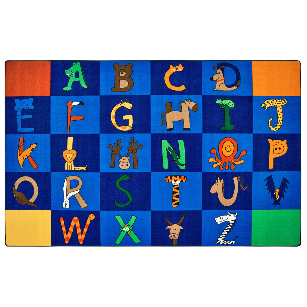 Carpets for Kids Premium Collection A to Z Animals Classroom Rug, 8ft 4in x 13ft 4in, Multicolor MPN:5534
