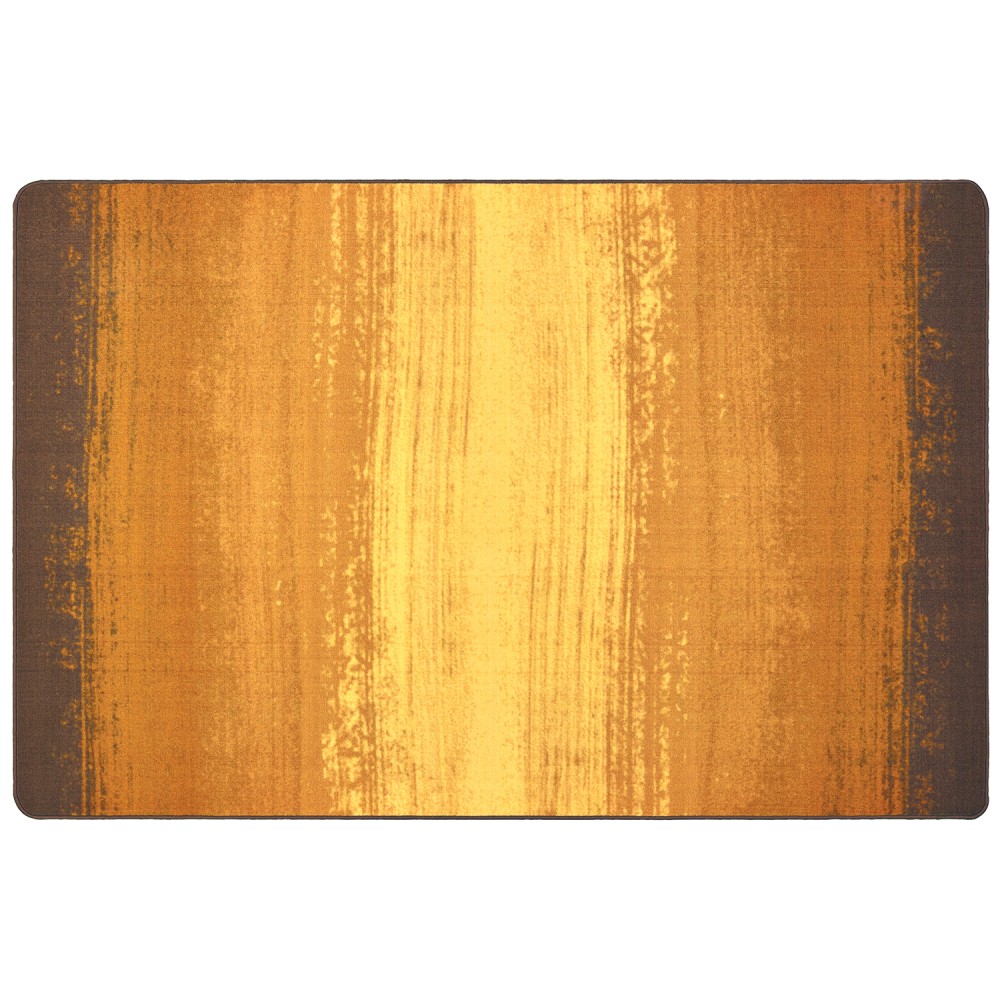Carpets for Kids Pixel Perfect Collection Earth Tone Stripes Actiivty Rug, 6ft x 9ft, Brown MPN:65316