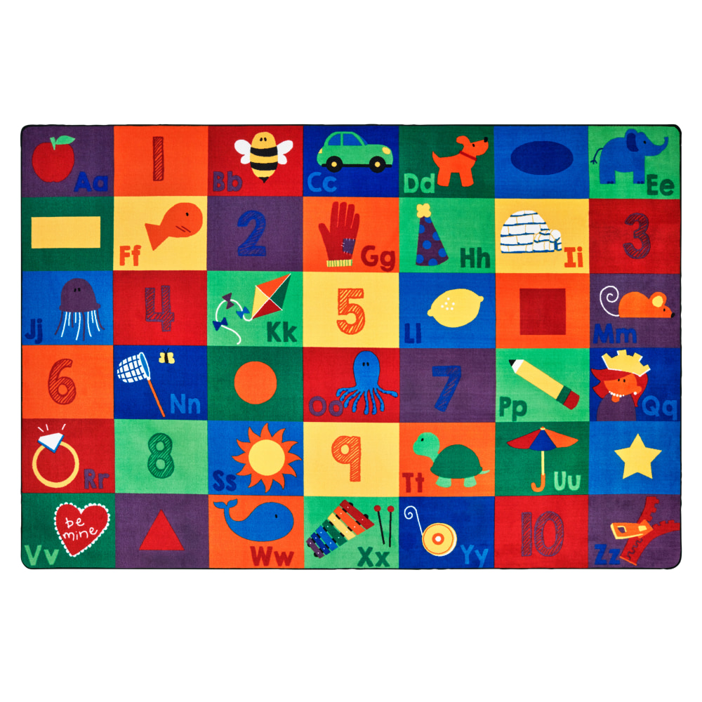 Carpets for Kids Premium Collection Sequential Seating Literacy ABC Rug, 8ft 4in x 13ft 4in, Multicolor MPN:6734