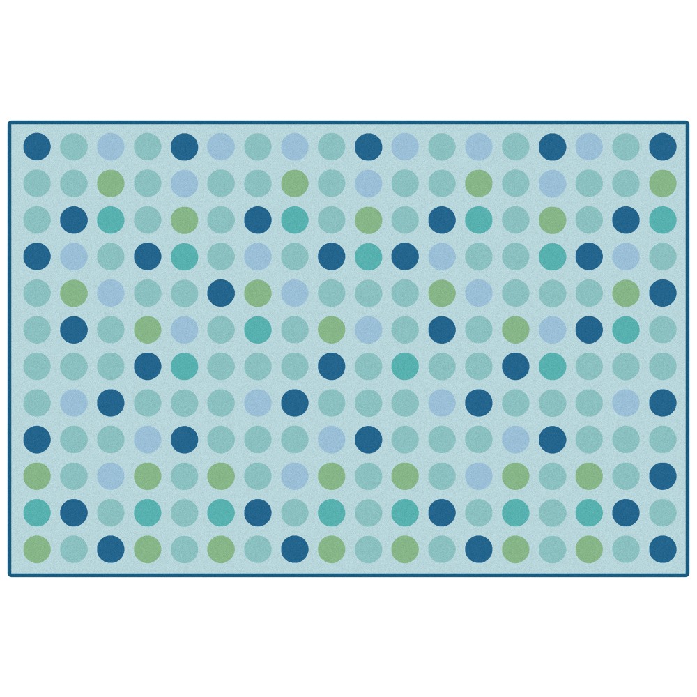Carpets for Kids KID$Value PLUS Microdots Decorative Rug, 6ft x 9ft, Light Blue MPN:73.54