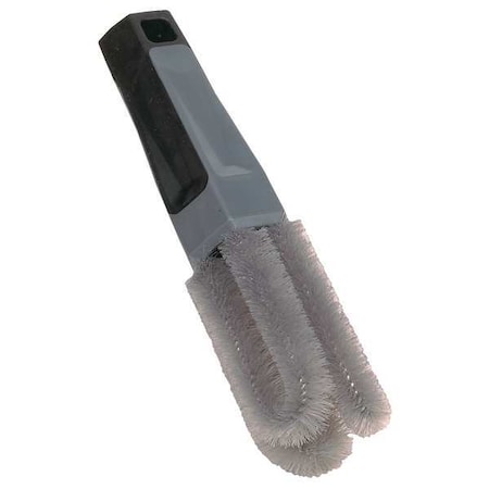 1 1/2 in W Lug Nut Brush, 4 in L Handle, 3 in L Brush, Gray, Polypropylene, 7 in L Overall MPN:92019