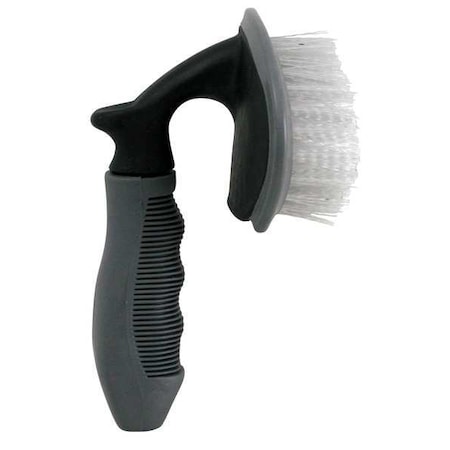3 in W Tire Brush, 5 in L Handle, 5 1/4 in L Brush, Gray/White, Polypropylene, 6 3/4 in L Overall MPN:93027