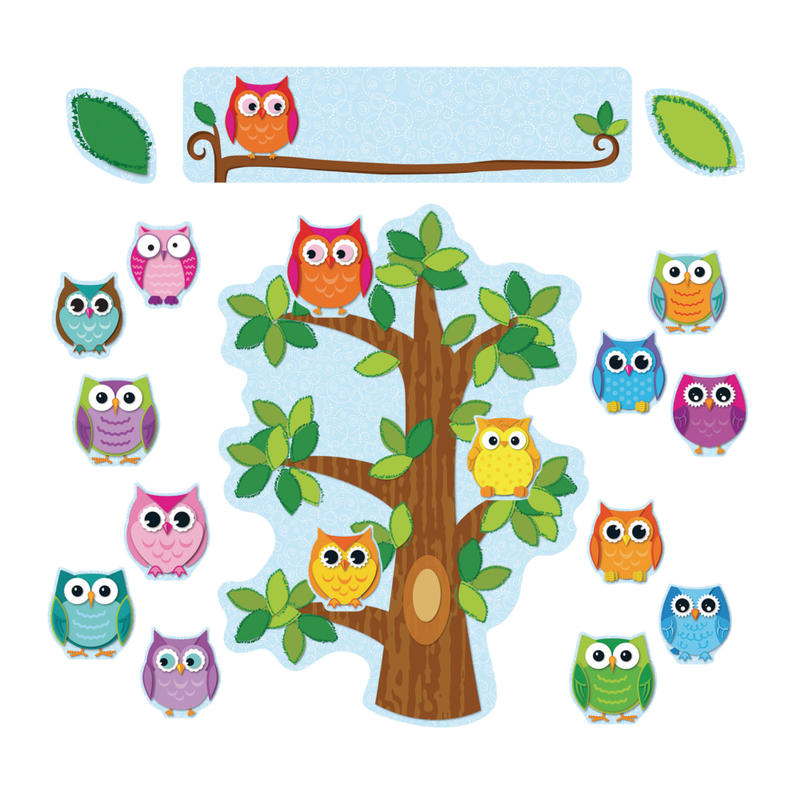 Carson-Dellosa Bulletin Board Set, Colorful Owls Behavior, Grades Pre-K - 5 MPN:110226