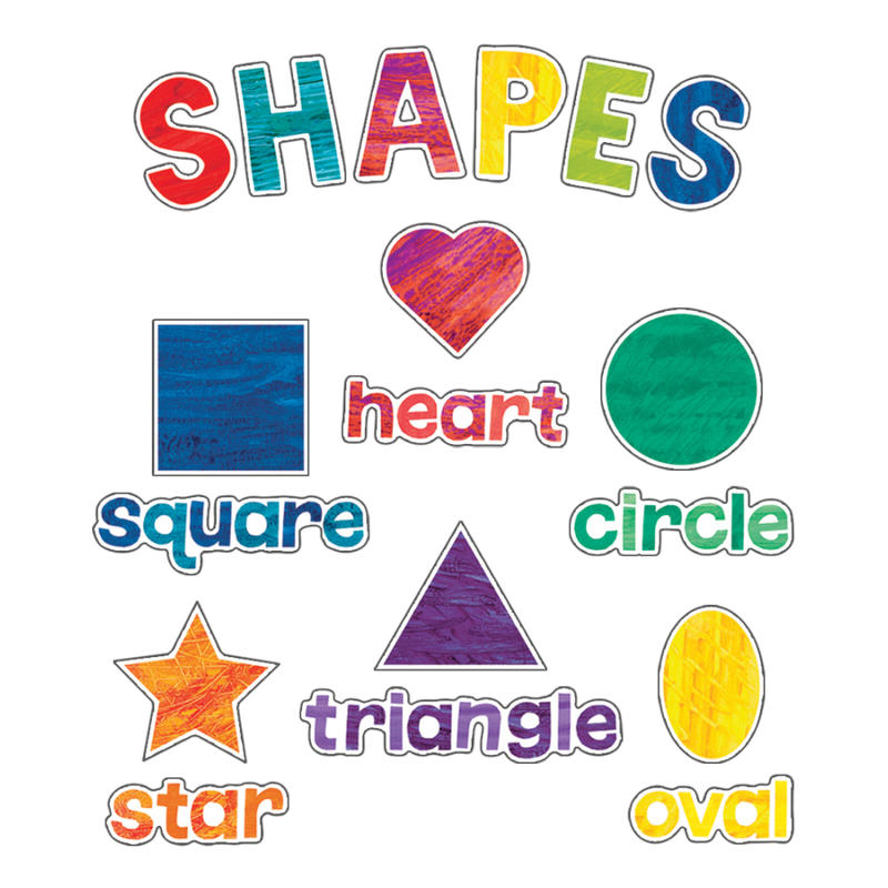 Carson-Dellosa World Of Eric Carle Shapes Mini Bulletin Board Set MPN:110459