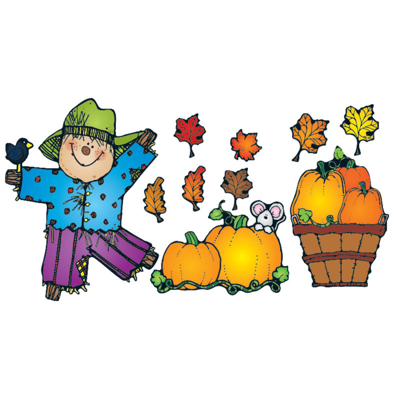 D.J. Inkers Pumpkin Patch Bulletin Board Set, Grades K - 3 MPN:610048