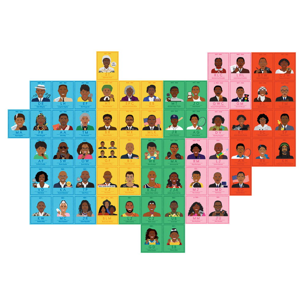 Carson-Dellosa Education Amazing People: Black Leaders 15-Piece Bulletin Board Set MPN:CD-110514