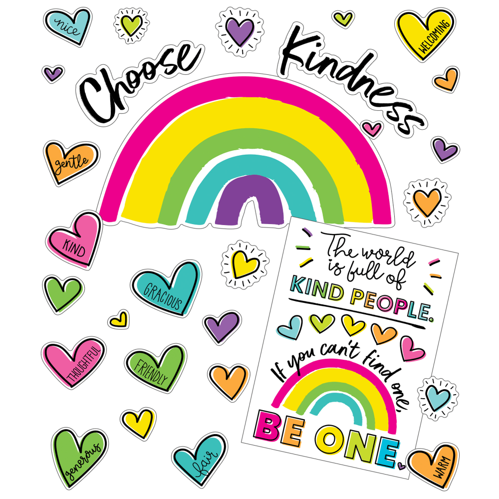 Carson-Dellosa Education Kind Vibes Choose Kindness 75-Piece Bulletin Board Set MPN:CD-110524