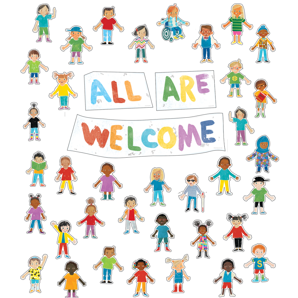 Carson-Dellosa Education All Are Welcome 39-Piece Bulletin Board Set MPN:CD-110533