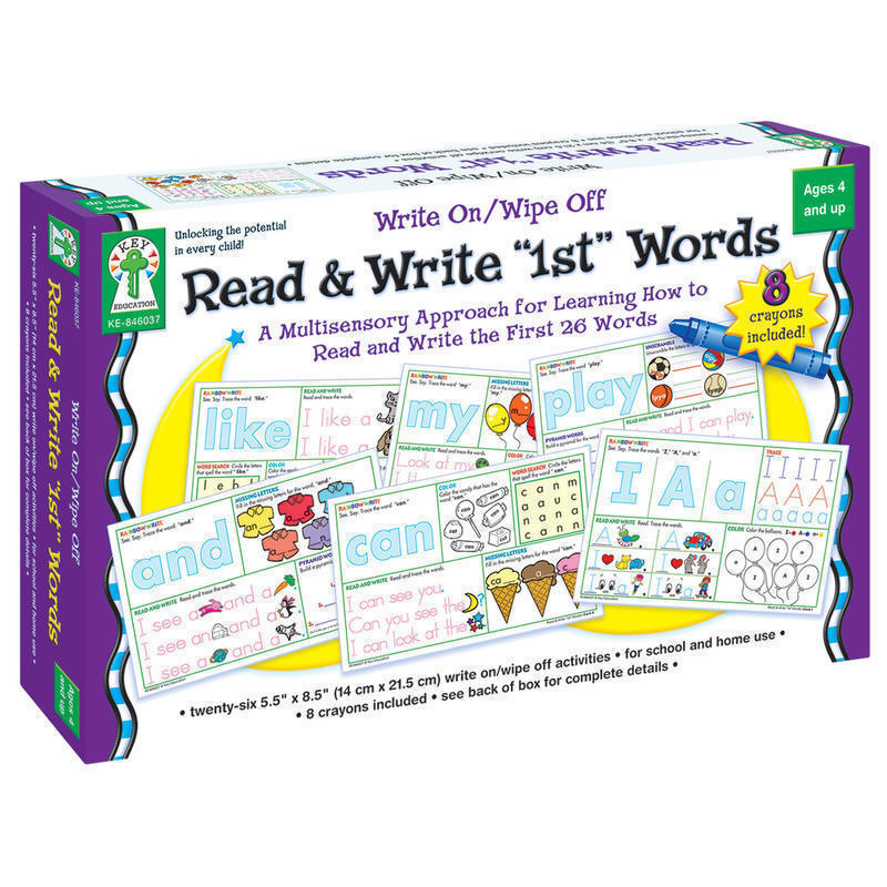 Key Education Write On/Wipe Off Read And Write 1st Words, Grades Pre-K - 1 MPN:846037