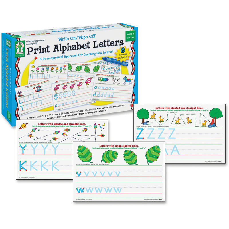 Carson-Dellosa Key Education Write-On/Wipe-Off, Print Alphabet Letters MPN:846035