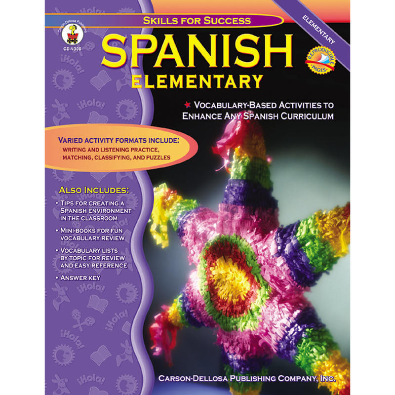 Carson-Dellosa Elementary Spanish Book MPN:4300