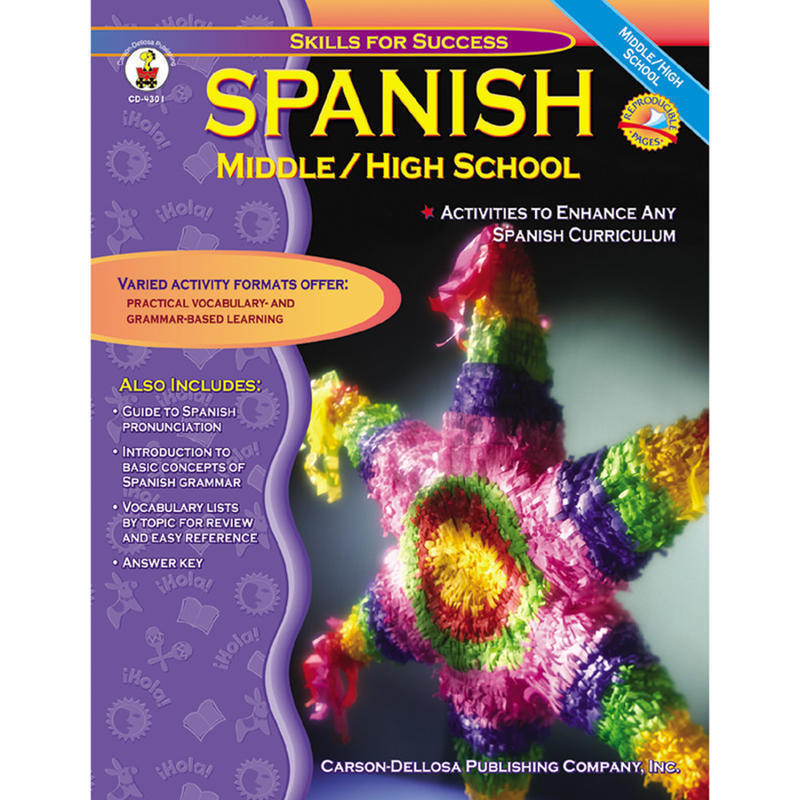 Carson-Dellosa Spanish For Middle And High School MPN:4301