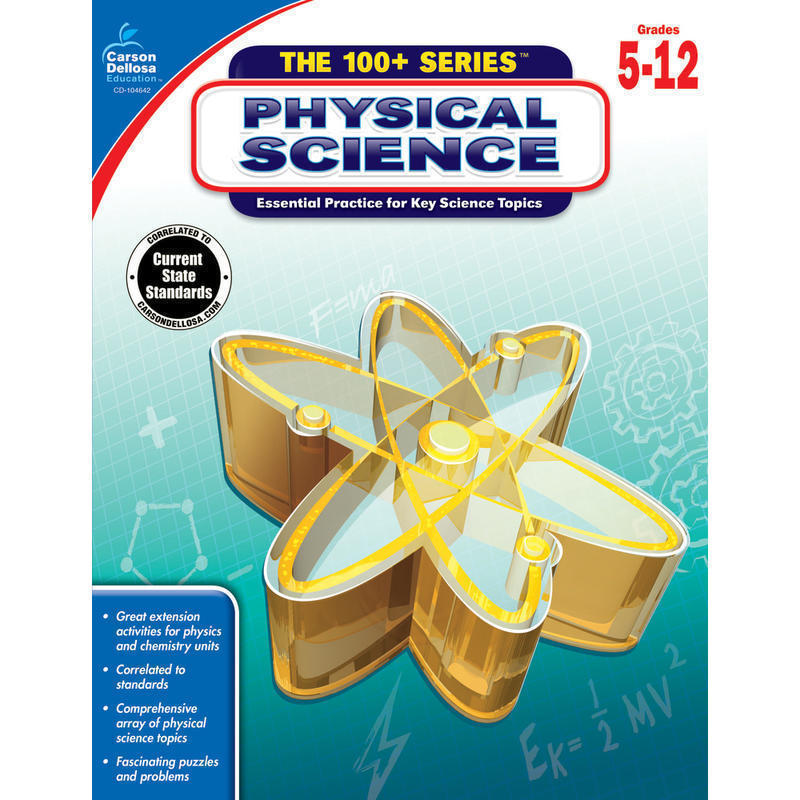 Carson-Dellosa Physical Science Workbook, Grades 5-12 MPN:104642