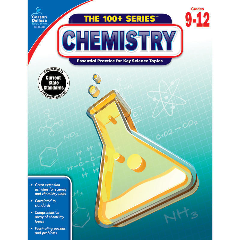 Carson-Dellosa Chemistry Workbook, Grades 9-12 MPN:104644